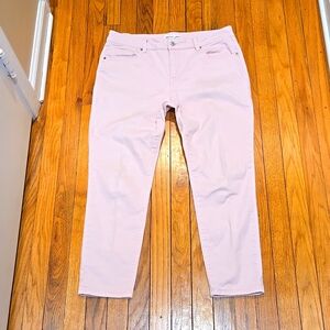 ARTISAN¤NY ▪︎ Women's Pastel Pink Skinny Jeans, Size 14, EUC